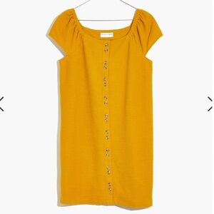 Texture and thread cap sleeve dress